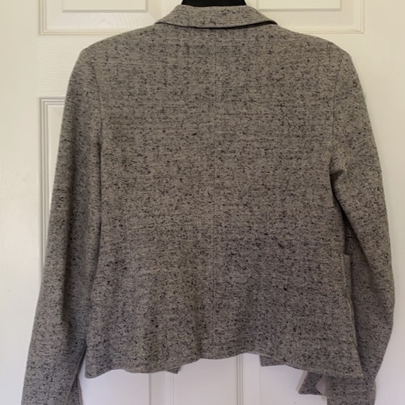 Theory open front herringbone blazer size 6 - Picture 4 of 5